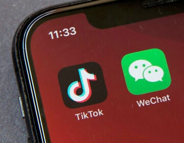 TikTok and WeChat apps