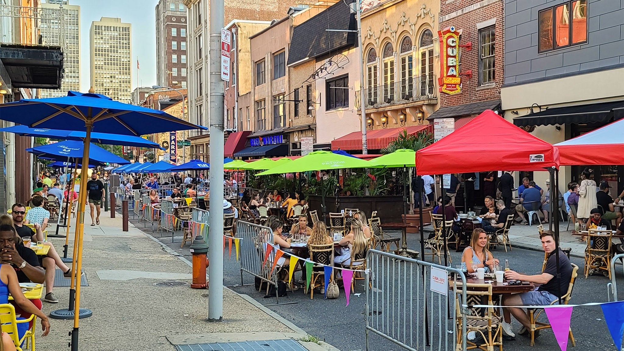 2nd Street in Old City in July