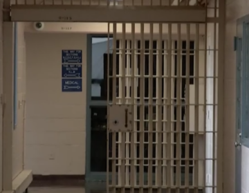 The interior of a New Jersey prison