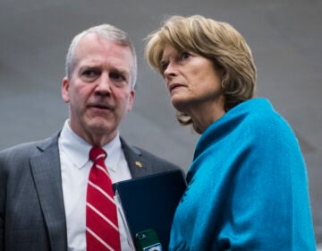 Sens. Dan Sullivan (left) and Lisa Murkowski, both Republicans from Alaska, have joined Sen. Brian Schatz, a Democrat from Hawaii, in introducing a bipartisan bill that would extend reporting deadlines for 2020 census results. (Tom Williams/CQ-Roll Call via Getty Images)