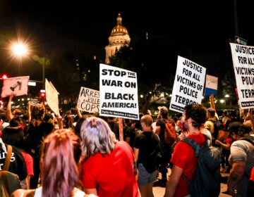 People protest the grand jury decision in the Breonna Taylor case