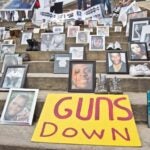 An anti-gun violence rally was held on the steps of the Philadelphia Art Museum in June 2018. (Kimberly Paynter/WHYY)