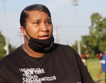 Sakirah Augustus, a teenager involved with the anti-gun violence organization YEAH Philly, says it's important for adults to check in with kids and listen to what they have to say. (Kimberly Paynter/WHYY)