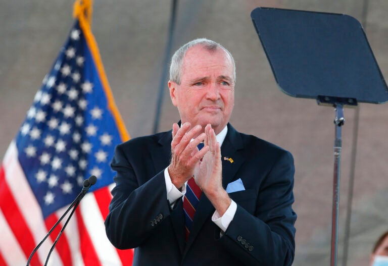 New Jersey Gov. Phil Murphy speaks during his 2021 budget address