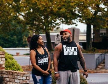 Pennsylvania voters Amanda Davis-Buie and Jamari Davis