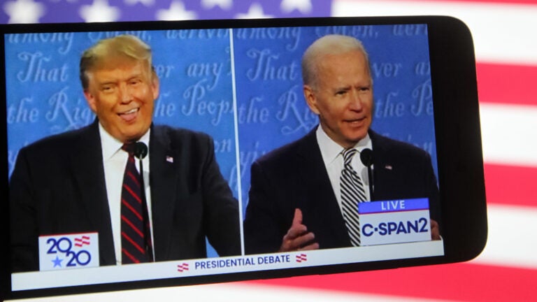 President Trump and former Vice President Joe Biden's debate this week was low on substance and high on interruptions and aggression, particularly from Trump. (SOPA Images/LightRocket via Getty Images)