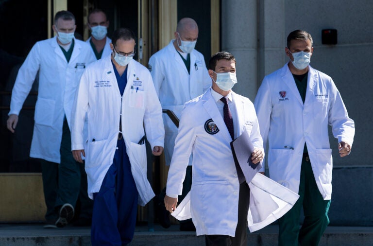 President Trump's team of medical specialists overseeing his care at Walter Reed National Military Medical center. He will still have access to round-the-clock care from the White House medical staff.