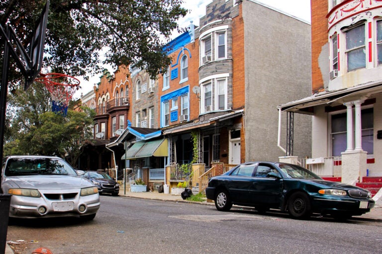 Rowhomes in Nicetown, Philadelphia are visible.