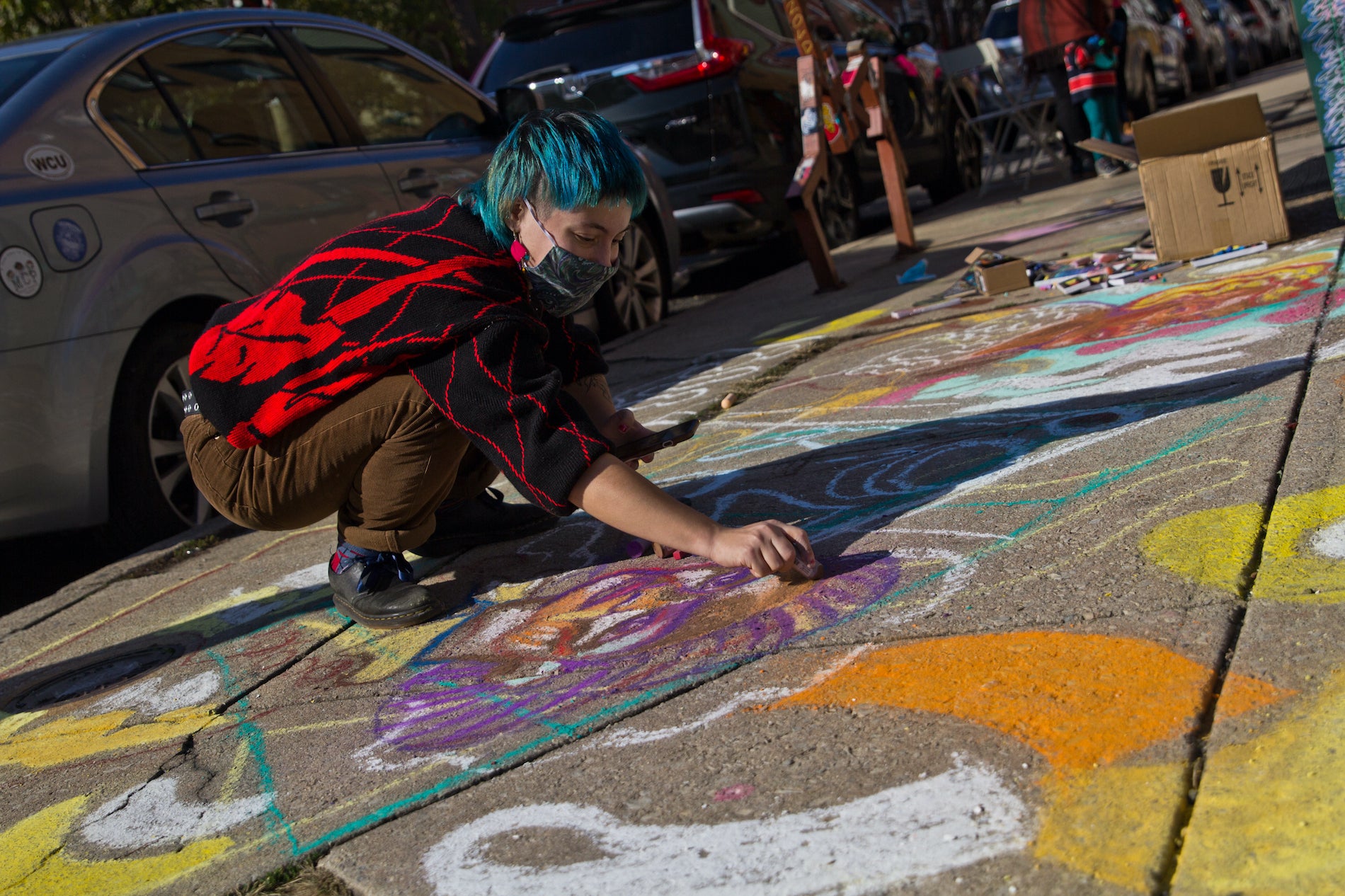 Philly Chalk Festival decorates sidewalks, lifts community WHYY