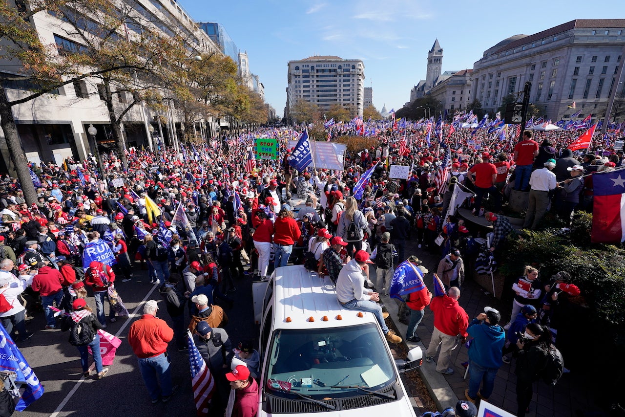 Violent clashes in DC after Trump backers' election protest WHYY