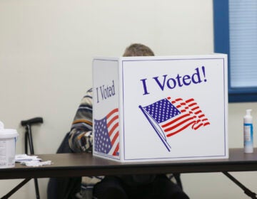 Polls opened at 6 A.M in Cherry Hill, N.J. on Election Day. (Miguel Martinez for WHYY)