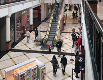 The morning Black Friday shopping crowd at King of Prussia Mall was much sparser than in past years. (Courtesy of Kenneth Cooper Sr.) 