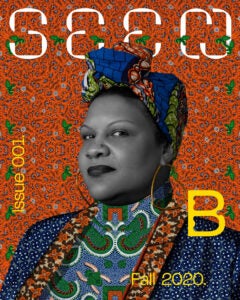 Cover image of Radha Blank. Illustrated by Makeba Rainey based on a photo by Caydie McCumber