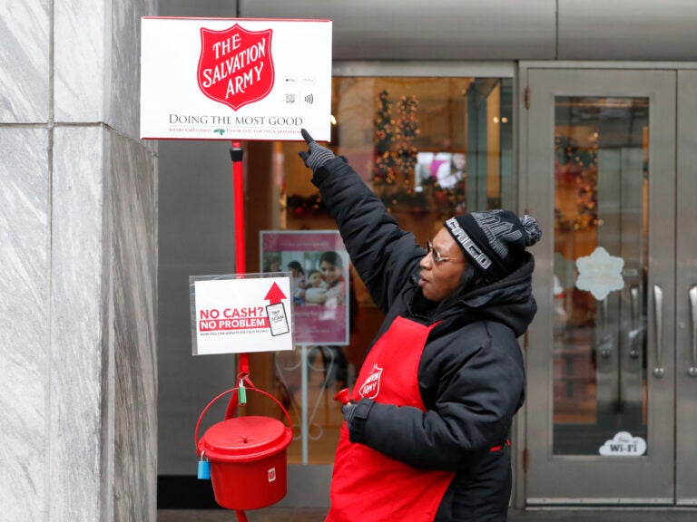 The Salvation Army's red-kettle campaign is expecting fewer donations and volunteers this year as a result of the coronavirus pandemic. (Charles Rex Arbogast/AP Photo)