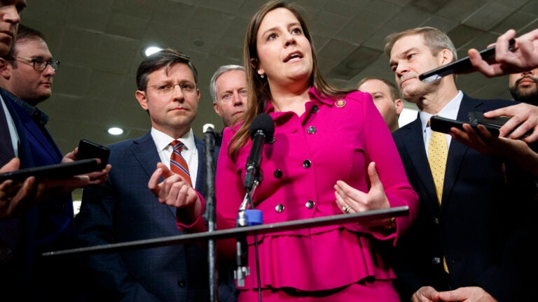Rep. Elise Stefanik, R-N.Y., took it upon herself to help boost women's numbers in a party dominated by white men. (Jacquelyn Martin/AP Photo)