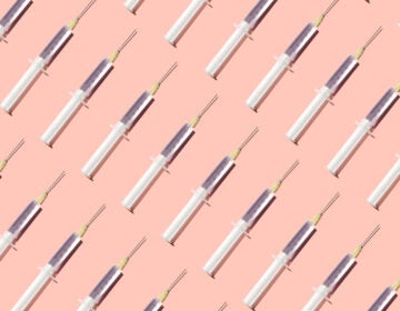 An illustration of syringes