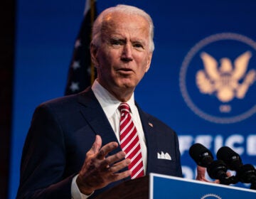 President-elect Joe Biden delivers remarks Monday in Wilmington, Del.