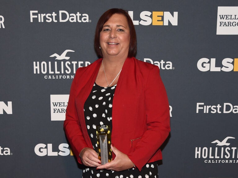 Stephanie Byers, pictured here as a 2018 GLSEN Educator of the Year, won her 2020 race for the Kansas state House of Representatives. (Ilya S. Savenok/Getty Images for GLSEN)