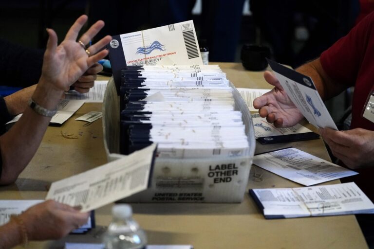 Chester County election workers process mail and absentee ballots