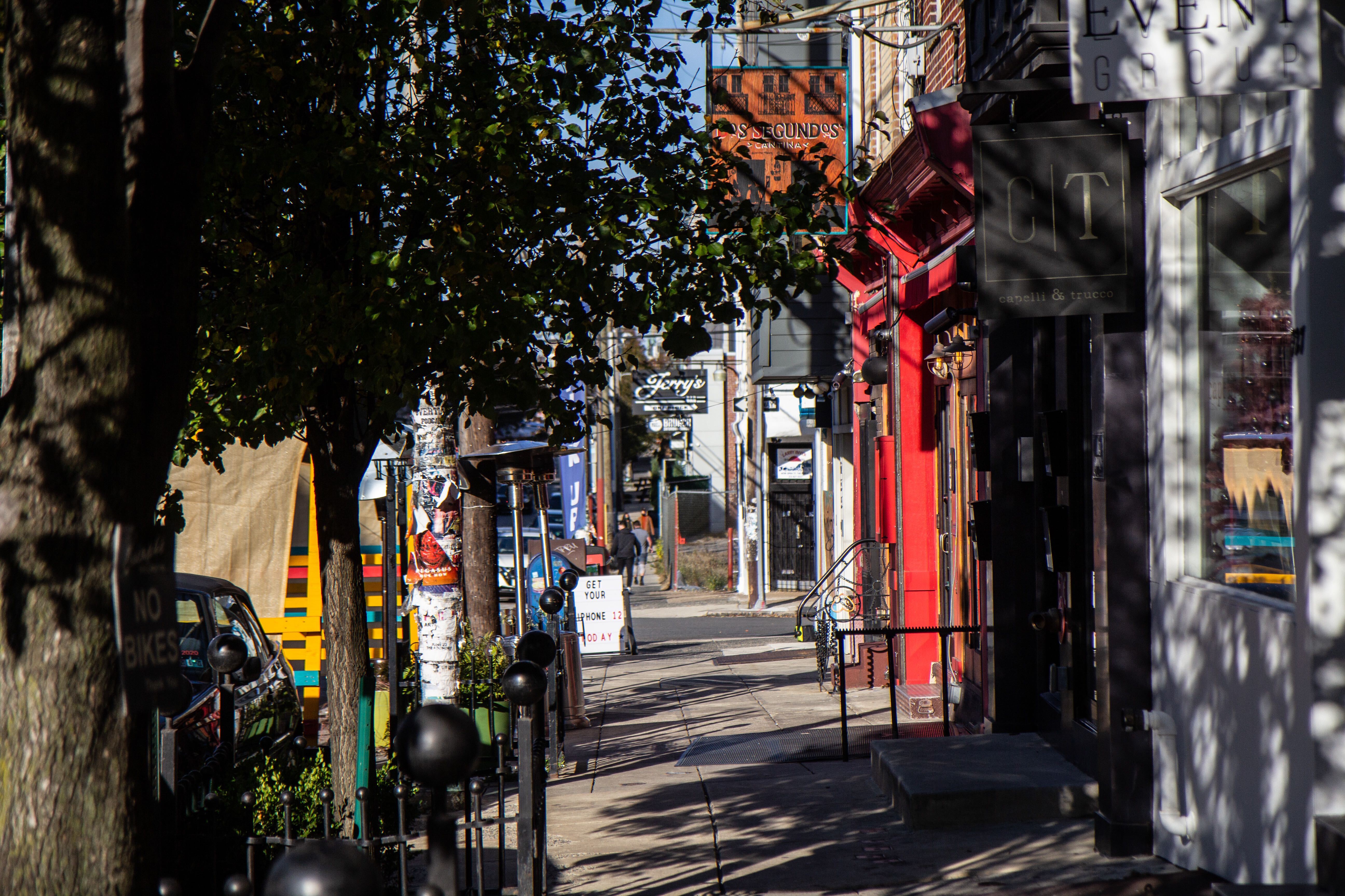 Businesses on 2nd Street in Northern Liberties.