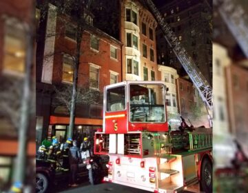 Firefighters were able to bring the Nov. 19 fire at 1208 Walnut St. under control. (Twitter/@PhilaFireDept)