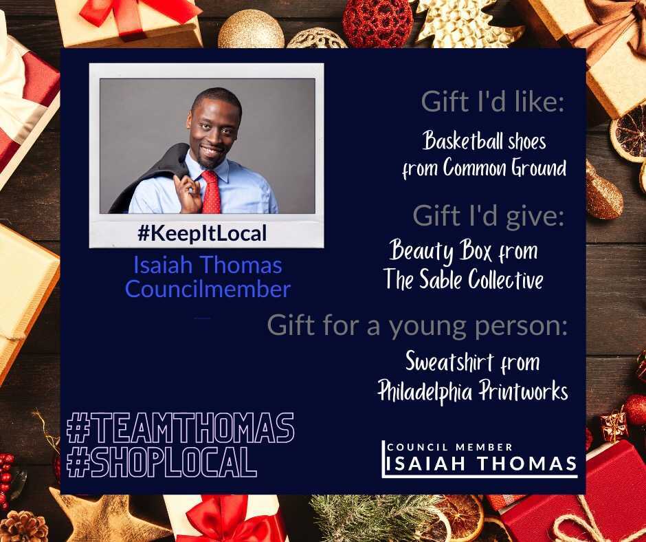 Councilmember Isaiah Thomas "Keep it Local" advertisement