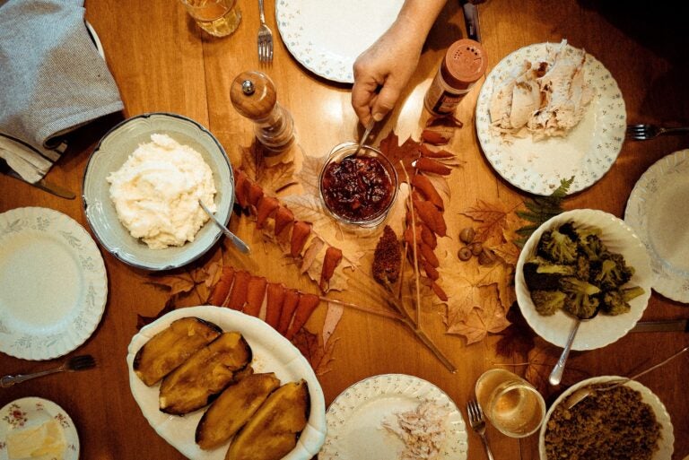 A Thanksgiving spread is pictured in this file photo.