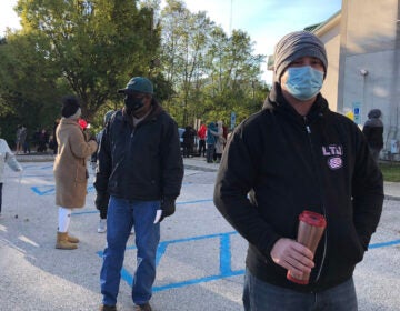 Matt Henrich said he thought the line at his polling place would’ve been longer. (Layla A. Jones / Billy Penn)