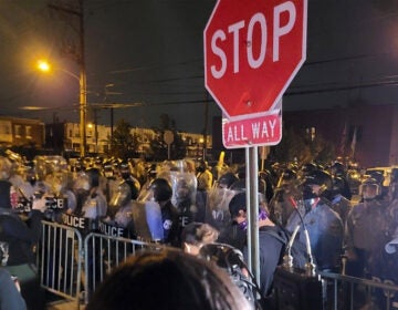 Marchers protesting the police killing of Walter Wallace Jr. were met with more police PROVIDED BY AMISTAD LAW PROJECT