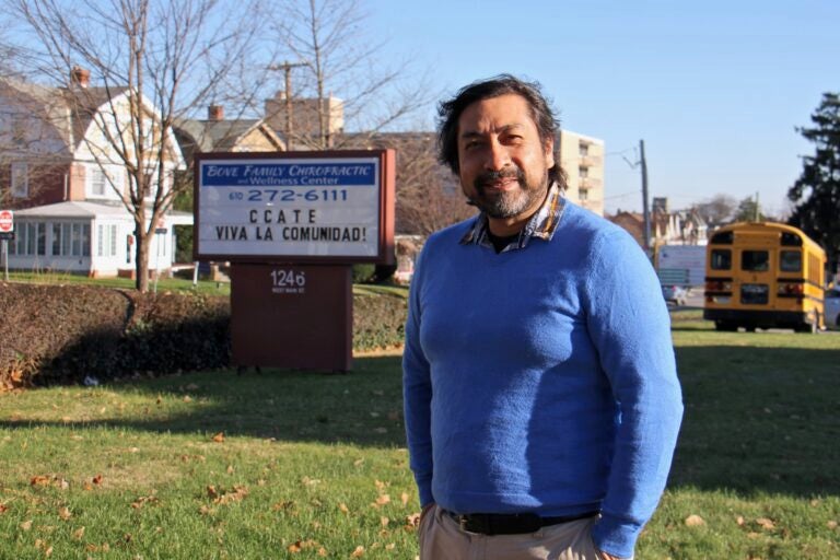 Obed Arango is originally from Mexico and has lived in Montgomery County for 15 years. He is the founder and executive director of the Centro de Cultura Arte Trabajo y Educación, which serves the large and growing Spanish-speaking community in Norristown. (Emma Lee/WHYY)