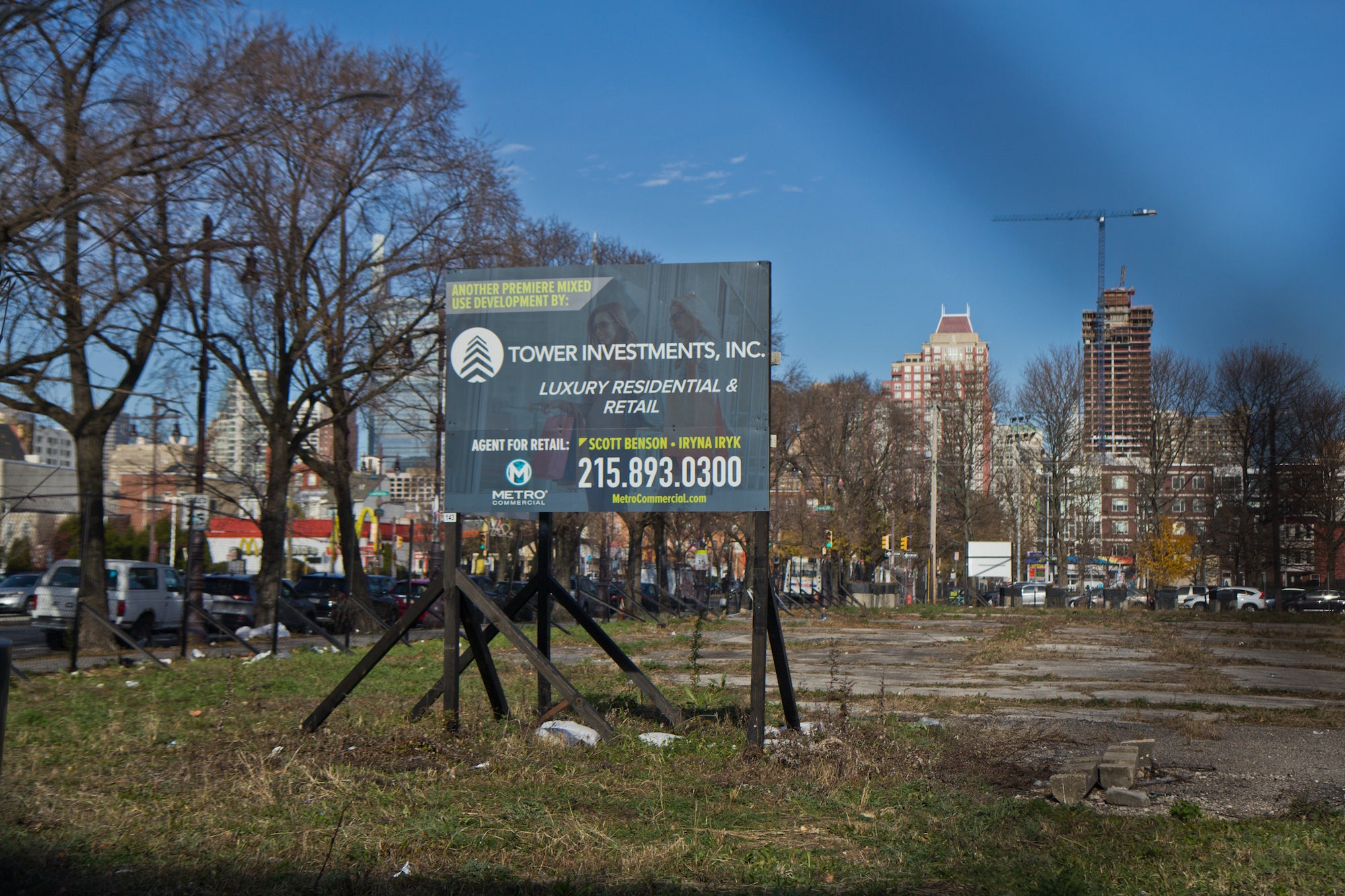 A vacant lot at 1001 S. Broad Street