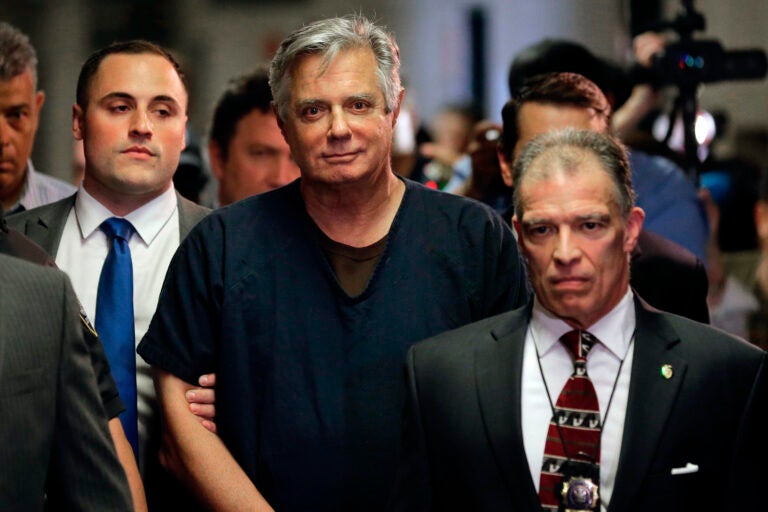 Paul Manafort arrives in court, Thursday, June 27, 2019 in New York. President Trump’s former campaign manager is to be arraigned on state mortgage fraud charges. (AP Photo/Seth Wenig)