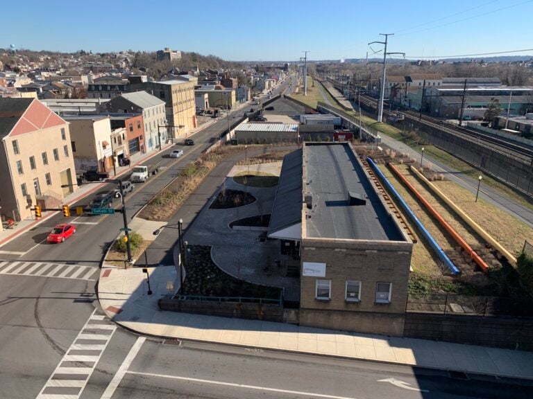 The goal of the project was to connect Lafayette Street to a soon-to-come Pennsylvania Turnpike interchange. (Courtesy of Montgomery County)