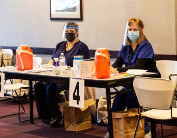 File photo: Staff of the Chester County Public Health Department are administering the COVID-19 vaccine. (Kimberly Paynter/WHYY)