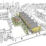 Student-Run Emergency Housing Unit of Philadelphia's project proposal for the Mill Creek Aspen Street Tiny Village. (Courtesy of SREHUP)