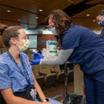 Penn Medicine frontline workers receive COVID-19 vaccinations at Pennsylvania Hospital in Philadelphia on Dec. 16, 2020. (Courtesy of Penn Medicine) 