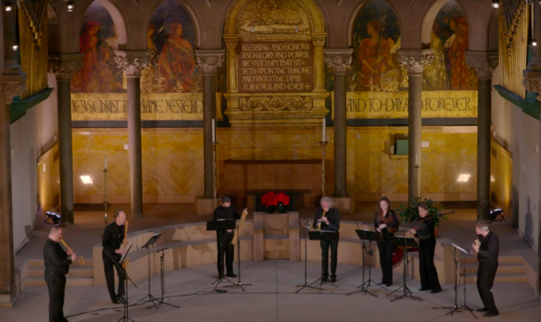 Renaissance band Piffaro perform their 17th-century English masque concert in the Episcopal Cathedral in West Philadelphia