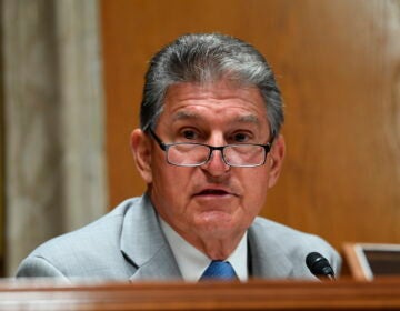 Sen. Joe Manchin, D-W.Va., helped craft the bipartisan proposal. (Toni Sandys/Pool/The Washington Post via AP)