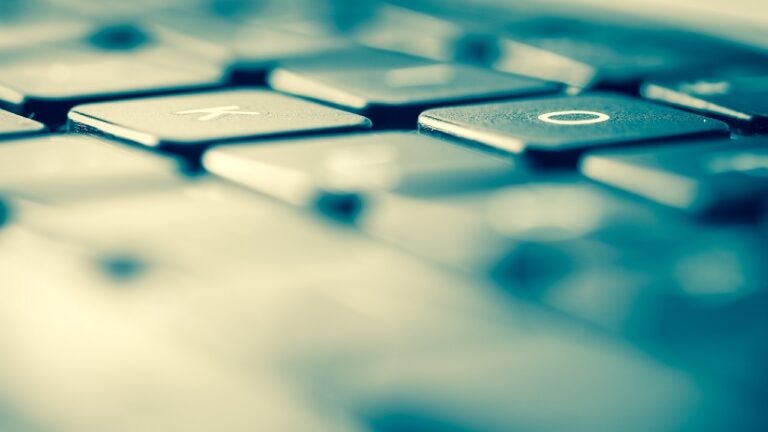 Close-up of a computer keyboard