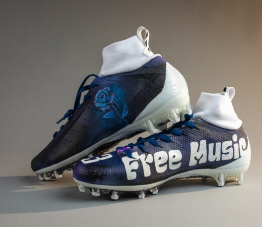 Customized cleats for Corey Clement feature Philly nonprofit Rock to the Future