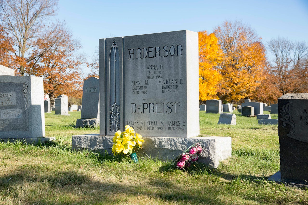 Marian Anderson's headstone at Eden Cemetery