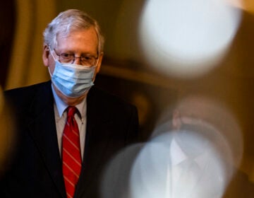 Senate Majority Leader Mitch McConnell, R-Ky., has blocked an attempt to have senators vote on increasing direct coronavirus relief payments. (Samuel Corum/Getty Images)