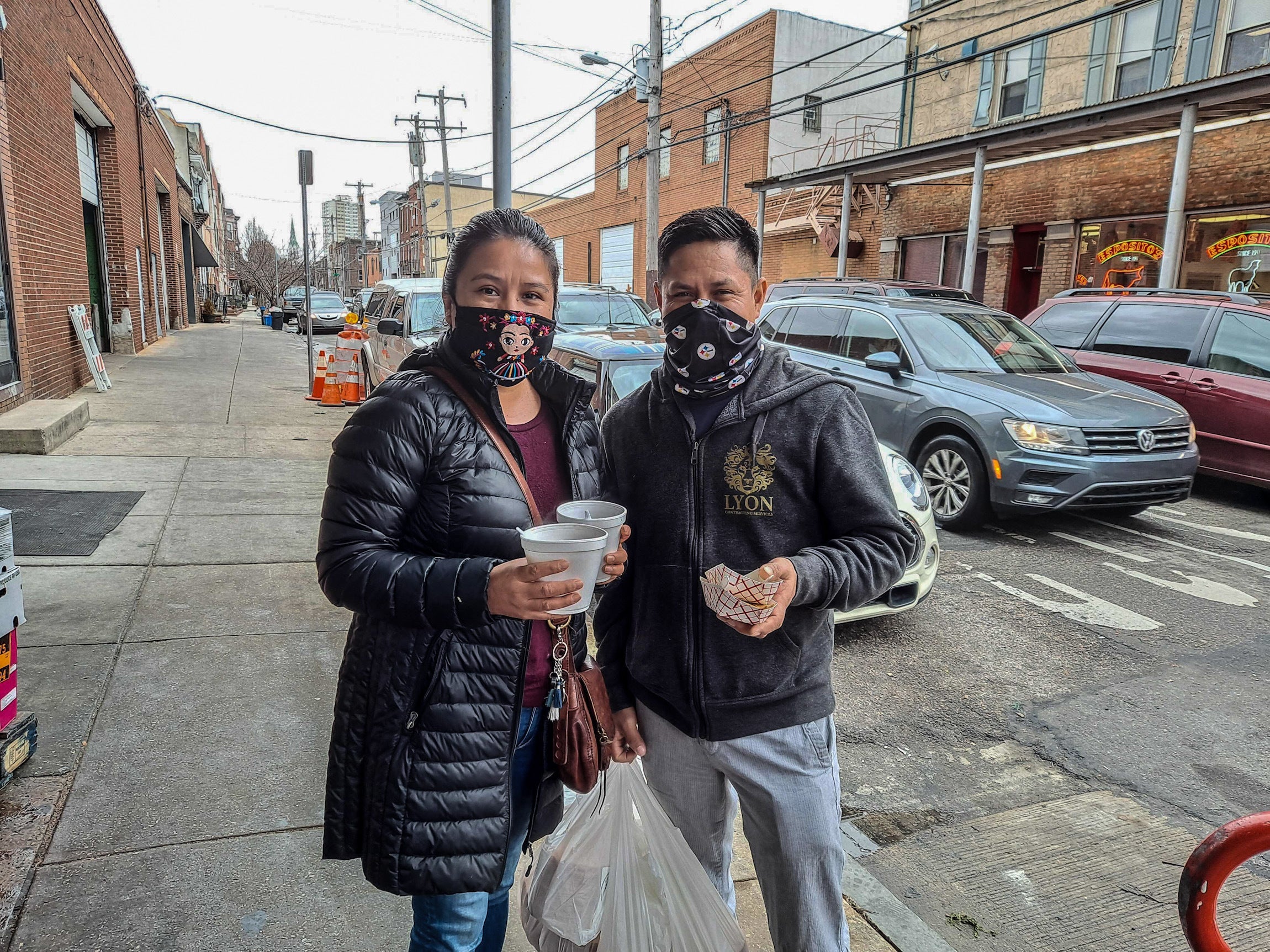 Jenni and Rafael Ramos got some fresh tostadas and some last-minute ingredients for their Christmas Eve meal, which will include pozole.