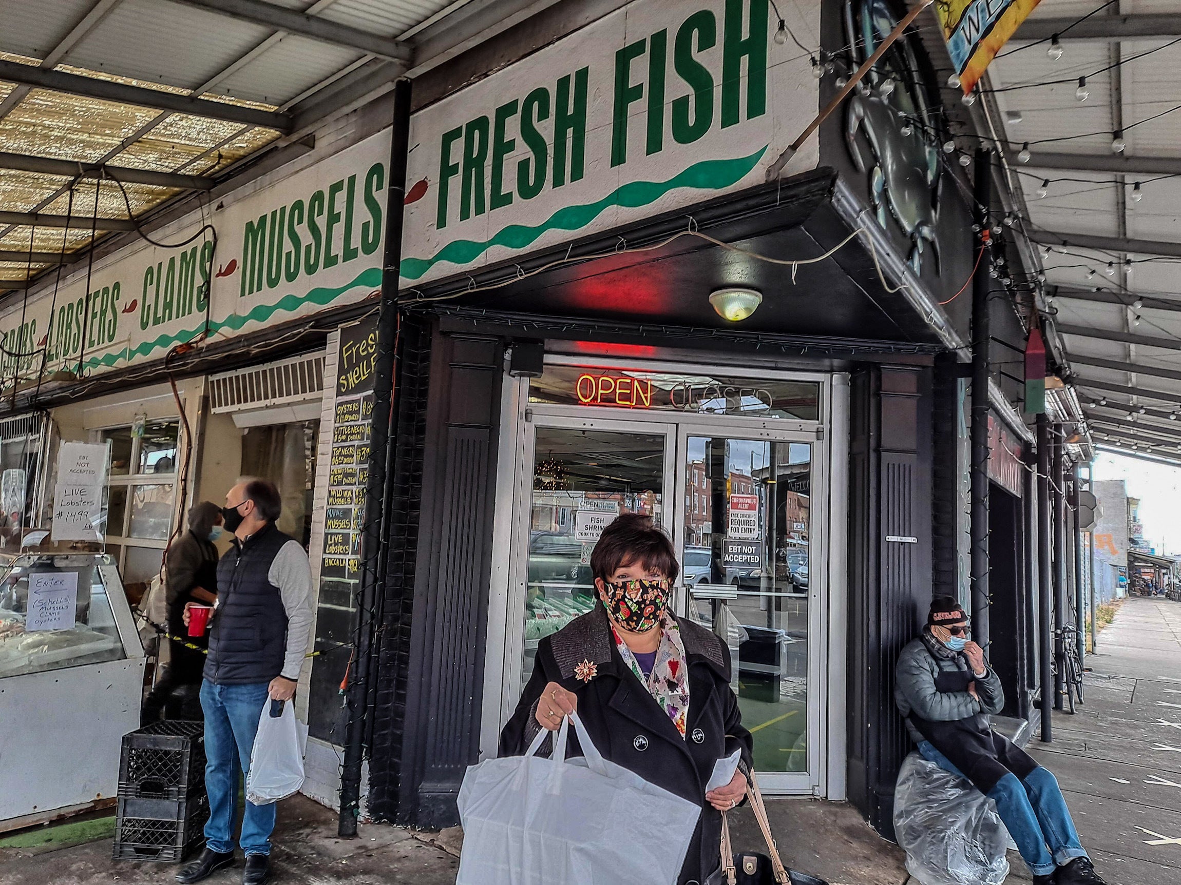 Garafolo outside Anastasi's in the Italian Market