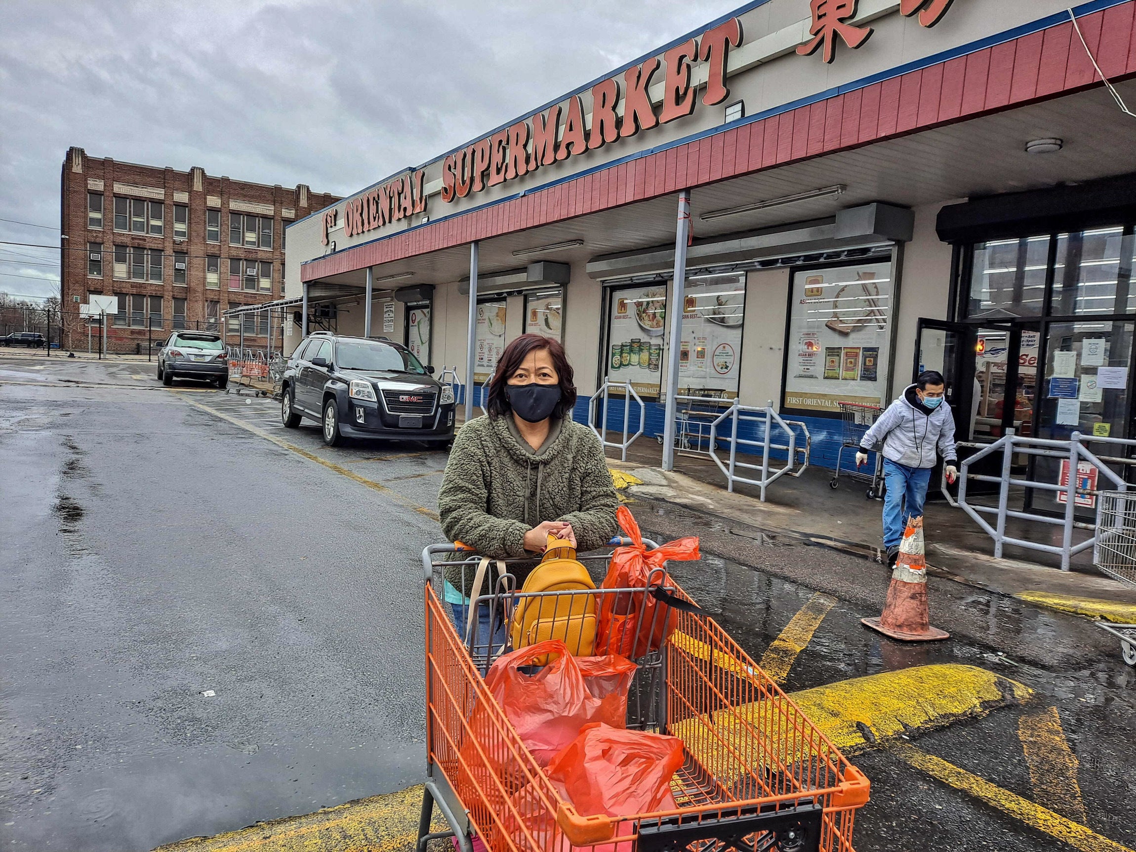 Mary An Cheng outside a Philly supermarket