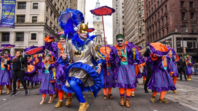 A scene from the 2020 Mummers Parade