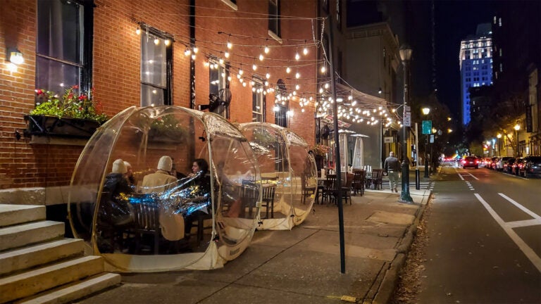 With indoor dining on hold, some restaurants have gone to great lengths to make outdoor dining work in the winter. (Mark Henninger/Imagic Digital)