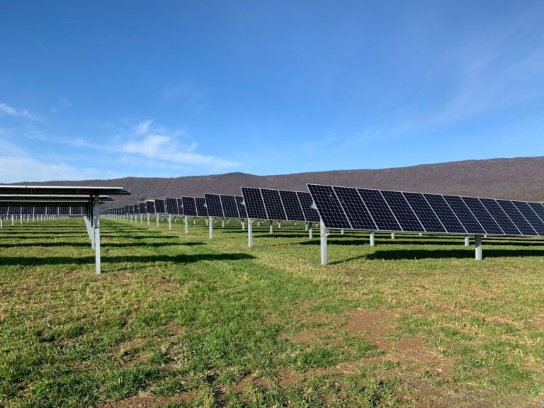 A solar field in Franklin County