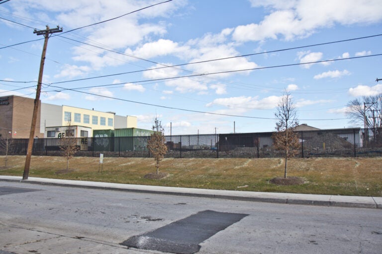 The site of a proposed solid waste management facility in Lansdowne, Pa. (Kimberly Paynter/WHYY)