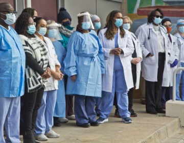 Philadelphia’s Health Center 5 in North Philadelphia held a press conference announcing its COVID-19 vaccine clinic on Jan. 27, 2021. (Kimberly Paynter/WHYY)